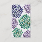 La fleur de dahlia de perle a éclaté le carte de (Dos)