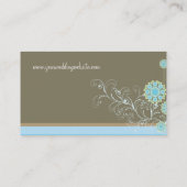 La fleur de neige tourbillonne carte faite sur (Dos)