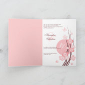 La fleur fleurit le faire-part de mariage de (Intérieur)