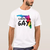 La Floride est si gay t-shirt (Devant)