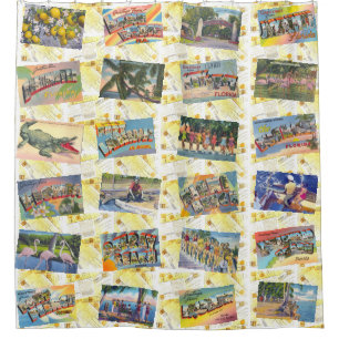 La FLORIDE un rétro rideau en douche