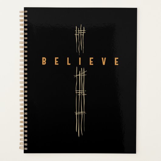 La foi en l'action 'Crois croisé' Design chrétien (Devant)