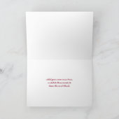 La foi, espoir, aiment le rouge, carte de Noël de (Intérieur)