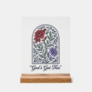 La foi florale vintage de Dieu s'en charge