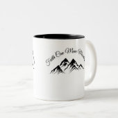 "La foi peut déplacer les montagnes - Mug Inspirat (Devant droit)
