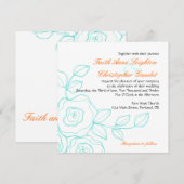 La foi s'est levée - faire-part de mariage carré (Devant / Derrière)