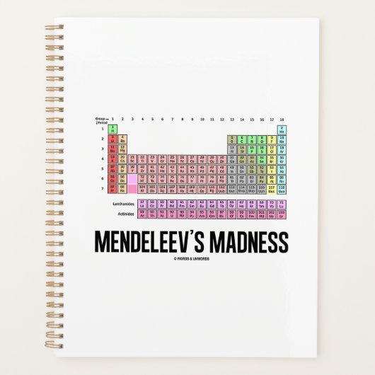 La folie de Mendeleev Tableau périodique des éléme (Devant)