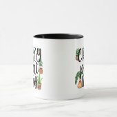 La folle Plante Lady Cafee Mug avec des Plantes en (Centre)
