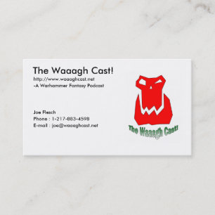 La fonte de Waaagh ! Carte de visite normal