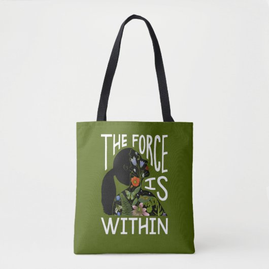 La force est dans le VERT et le NOIR de sac (Devant)
