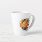 La force primaire du basket-ball | Tasse latte (Angle droit)