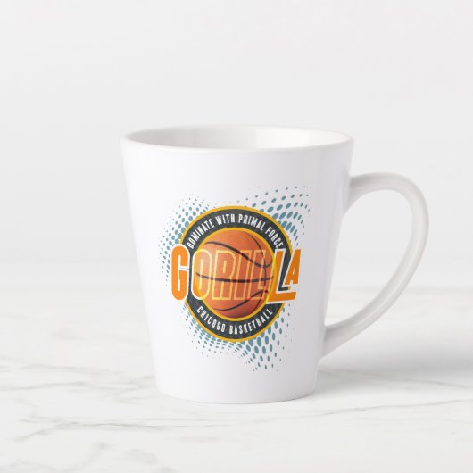 La force primaire du basket-ball | Tasse latte (Droite)