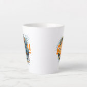 La force primaire du basket-ball | Tasse latte (Devant)