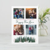 La forêt des pins | Bonne année | CARTE PHOTO (Debout devant)