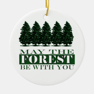 La forêt soit avec vous ornement de Noël