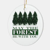 La forêt soit avec vous ornement de Noël (Gauche)