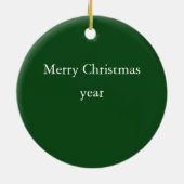 La forêt soit avec vous ornement de Noël (Dos)