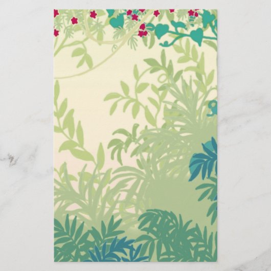 La forêt tropicale plante la papeterie (Devant)