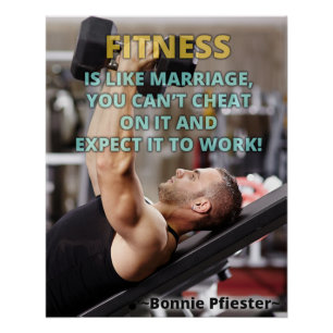 La forme physique est comme le mariage Affiche de