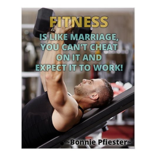 La forme physique est comme le mariage Affiche de (Devant)