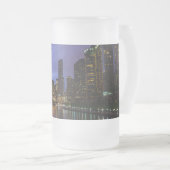La foudre au-dessus de Chicago River Mug givrée (Devant droit)