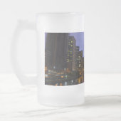 La foudre au-dessus de Chicago River Mug givrée (Gauche)