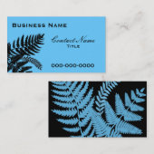 La fougère bleue part du carte de visite (Devant / Derrière)