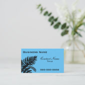 La fougère bleue part du carte de visite (Debout devant)