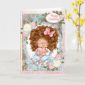 La fouille gribouille la carte d'anniversaire (Fleur jaune)