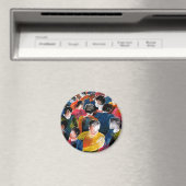 La foule - aimant frigo. (In Situ (Lave-vaisselle))
