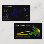 La fractale laisse tomber le carte de visite (Devant / Derrière)