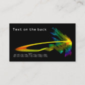 La fractale laisse tomber le carte de visite (Dos)