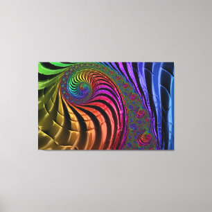 La fractale lumineuse colore la toile