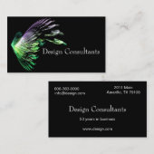 La fractale s'envole le carte de visite (Devant / Derrière)