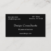 La fractale s'envole le carte de visite (Dos)