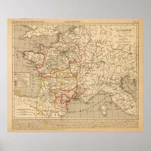 La France 1223 a 1270 Poster