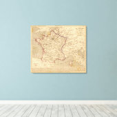 La France 1814 a 1840 Canvas Afdruk (Insitu (Houten vloer))
