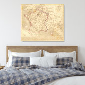 La France 1814 a 1840 Canvas Afdruk (Insitu (Slaapkamer))