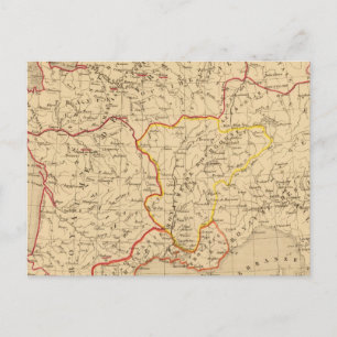 La France a la mort de Clovis en 510 Briefkaart