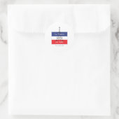 La France est Belle Ronde Sticker (Tas)