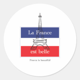 La France est Belle Ronde Sticker