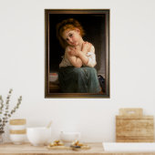 La Frileuse door William-Adolphe Bouguereau Poster (Keuken)