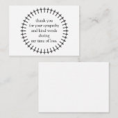 La Frontière Des Croix Après Les Cartes de remerci (Devant / Derrière)