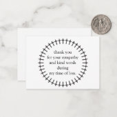 La Frontière Des Croix Après Les Cartes de remerci (Devant/Arrière en situation)