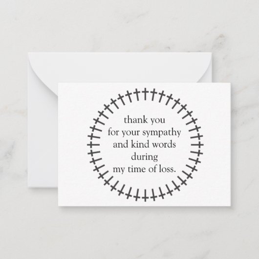 La Frontière Des Croix Après Les Cartes de remerci (Devant)