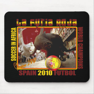 La Furia Roja Spain Bull Soccer Futbol Muismat