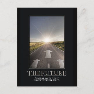 La future carte postale parodique motivationnelle