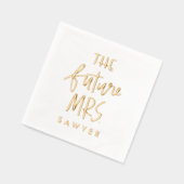 La future Mme personnalisée de fiançailles (Gauche)