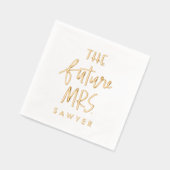 La future Mme personnalisée pour les fiançailles (Gauche)