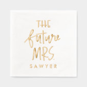 La future Mme personnalisée pour les fiançailles (Recto)